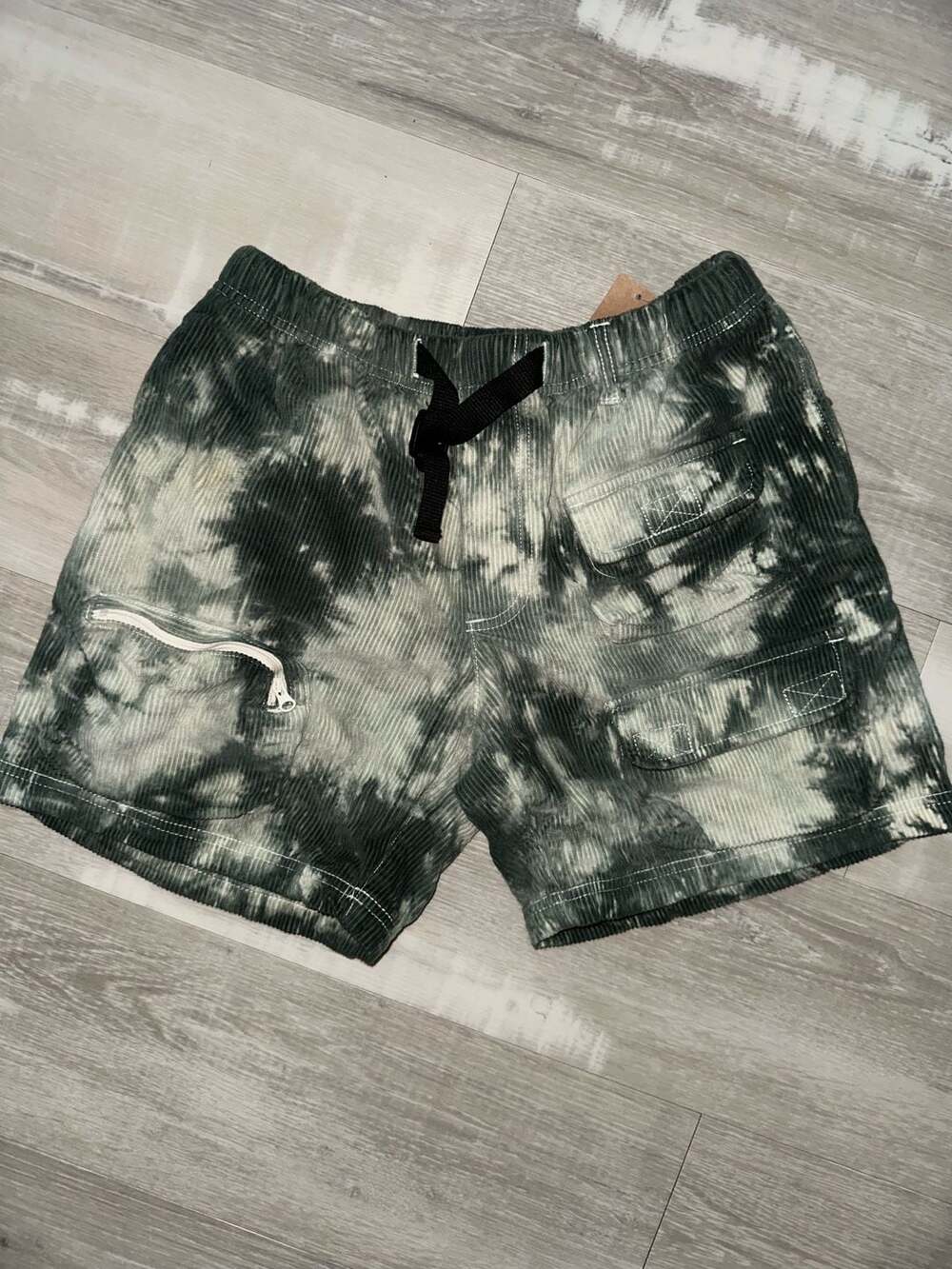 Without Walls Men's Corduroy Tie-Dye Utility Shorts with Zipper Pocket